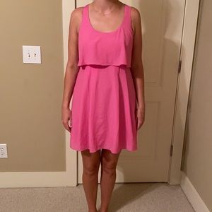 Pink Sleeveless Razorback Dress by Jessica Simpson